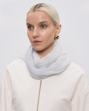 Agnona Блакитний шарф з кашеміру AS0301H7001