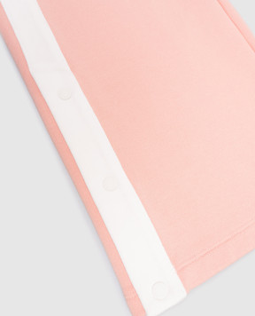 Dolce&Gabbana Дитячі рожеві штани з фактурним логотипом L5JPI3G7PWH36