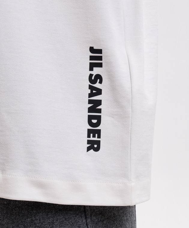 Jil Sander Белая футболка с принтом логотипа J02GC0173J20347 изображение 5