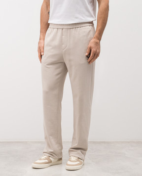 Peserico Бежеві спортивні штани з логотипом R54203J0Q703825