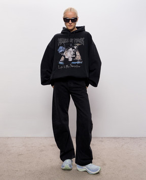 Vetements Черные худи COF Sacrifice MH27HD205Bw