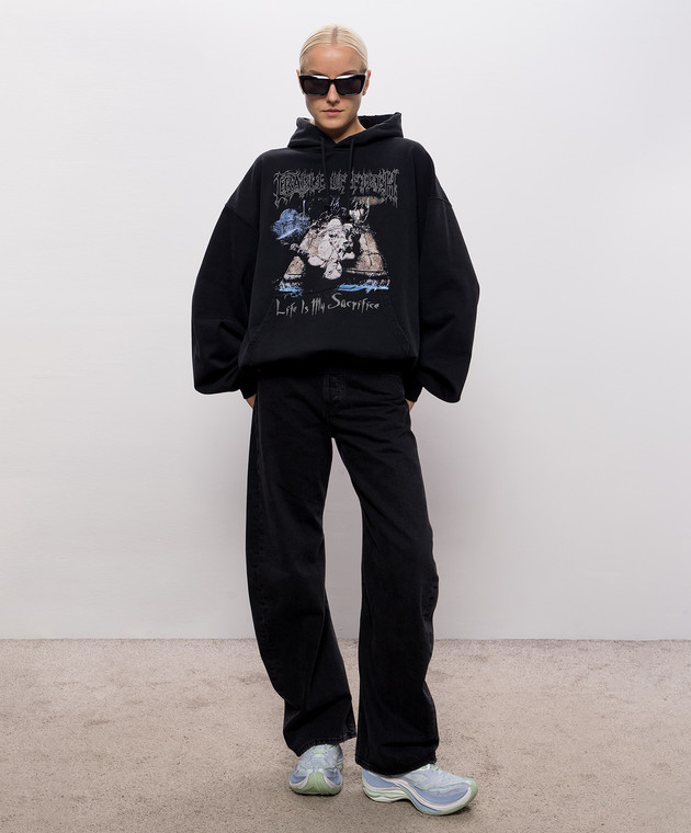 Vetements Черные худи COF Sacrifice MH27HD205Bw изображение 2