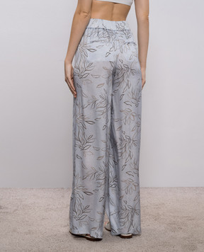 Peserico Блакитні палаццо в квітковий принт A0405204742