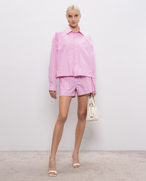 Balenciaga Розовые шорты в полоску 850695TPM26