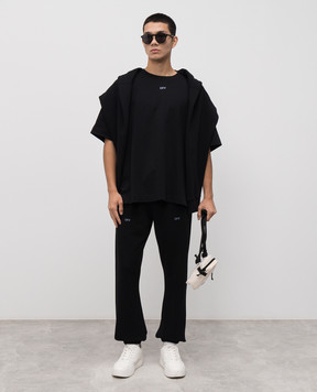 Off-White Черные джогера с логотипом 44MCH057F5F003
