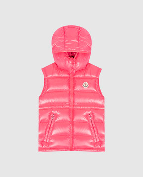 Moncler ENFANT Детский розовый пуховый жилет L29541A00039597Z8