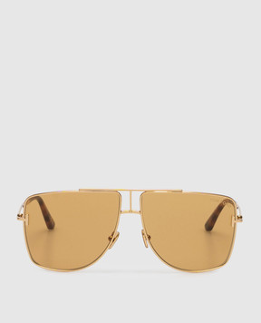 Tom Ford Золотые очки Eliott FT1307