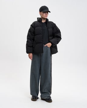 Maison Margiela MM6 Чорна футболка з емблемою S62GD0210M20115