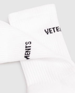 Vetements Белые носки с узором логотипа UH27S0300W