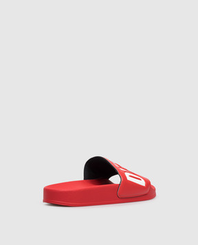 Diesel Дитячі червоні слайдери з тисненням логотипа BC1084KF0192535