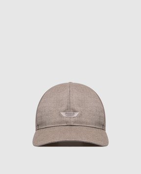 Sease Коричнева кепка з льоном AC048TN147