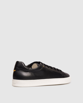 Doucal's Чорні шкіряні кеди з логотипом DU3552SPENUF281