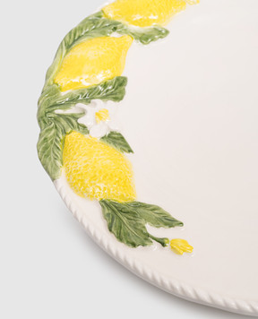 Les Ottomans Біла керамічна обідня тарілка Lemons LMN14