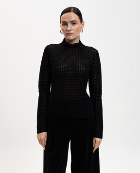 PROENZA SCHOULER Черный гольф Zella с шерстью в узоре WL2617647KW201