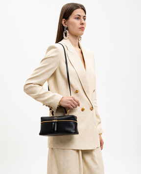 Christian Villa Черная сумка кросс-боди с логотипом принт 06454