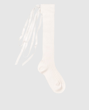Ann Demeulemeester Белые гольфы Jost B0013959KN091