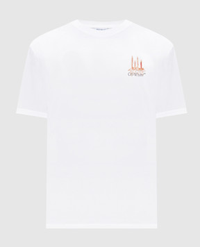 Off-White Біла футболка Building Arrow 44MAA027F5J002