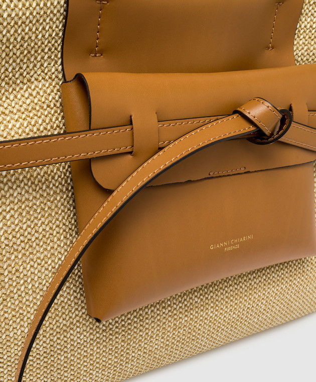 Gianni Chiarini Бежева сумка-тоут Belty BS12136COMMTWISTLS зображення 5