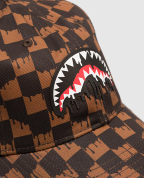 Sprayground Дитяча коричнева кепка в клітинку SP15015BRWN