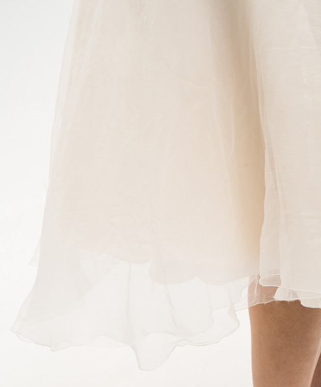 Marc Le Bihan Багатошарова спідниця із шовку кольору айворі 25500 зображення 5