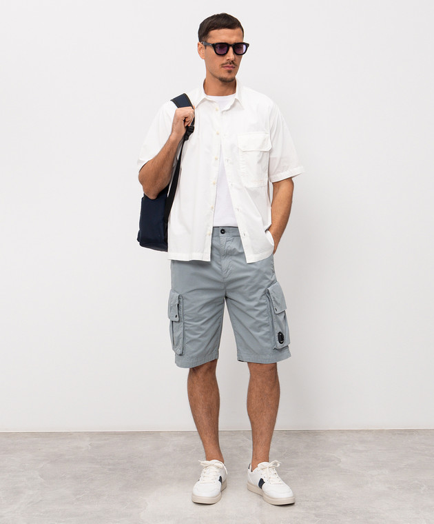 C.P. Company Белая рубашка с короткими рукавами MSH231A005328G изображение 2