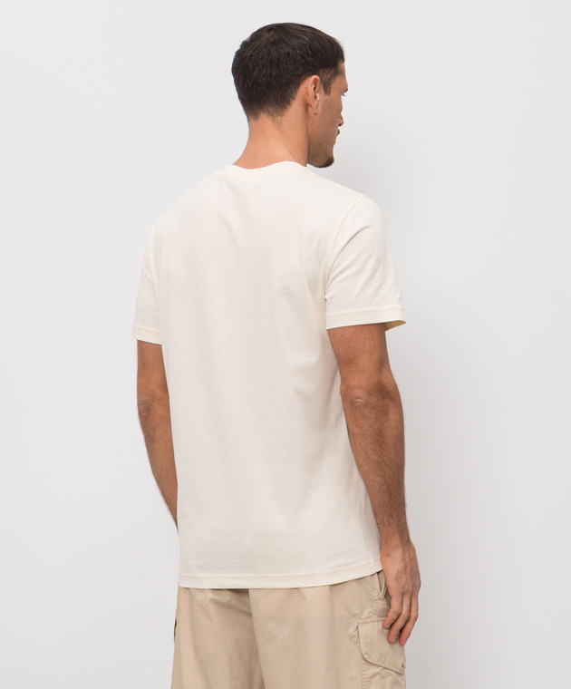 Moncler Футболка кольору айворі Seaside L10918C0007389B8Q зображення 4