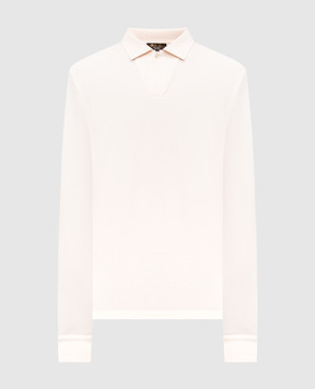 Loro Piana Біле поло Brenna з довгими рукавами FAO5995