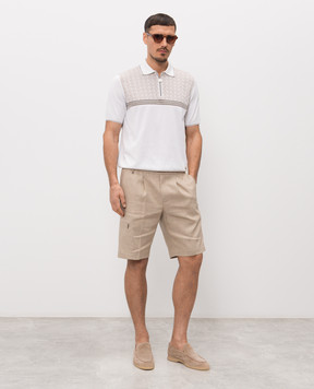 Stefano Ricci Поло з шовком з візерунком K818117P31F26283