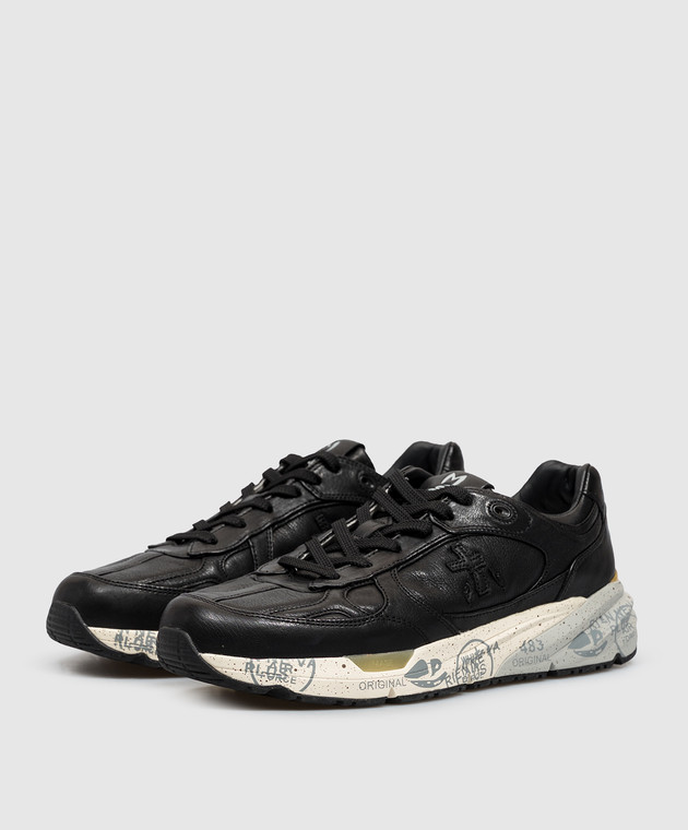 Premiata Черные кожаные кроссовки Mase25 MASE258420 изображение 2