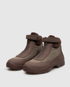 Brunello Cucinelli Детские ботинки с принтом эмблемы BSATHZK173