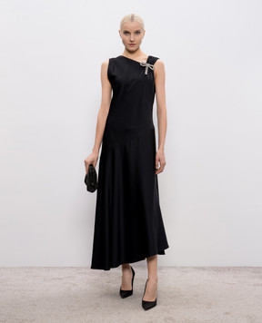 Jil Sander Чорна сукня асиметричного крою J01CT0274J76018
