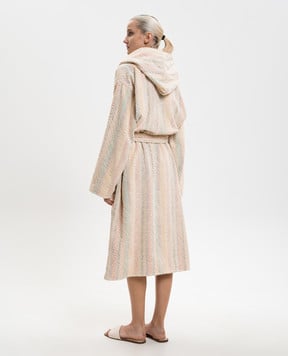 Missoni Home Бежевий махровий халат Harmony у візерунок 1D3AC99705