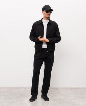 Herno Чорна куртка з льоном GI000642U17155S