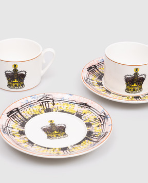 Geminiano Cozzi 1765 Фарфоровый чайный набор ENDLESS 4 шт. в подарочной коробке JQCGP071083081083