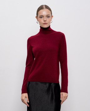 Allude Красный гольф с шерстью мериноса с люрексом 25564102