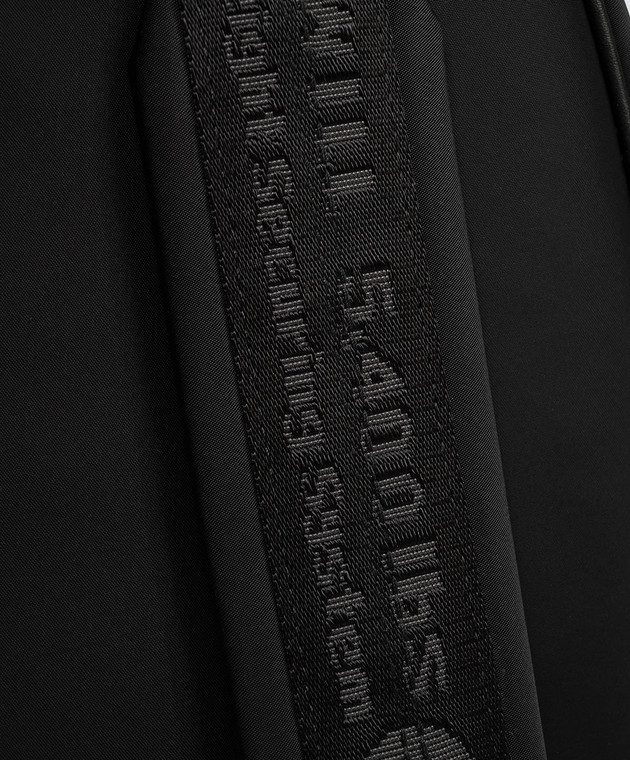 Off-White Чорний рюкзак з принтом емблеми OMNB12BS26FAB001 зображення 4