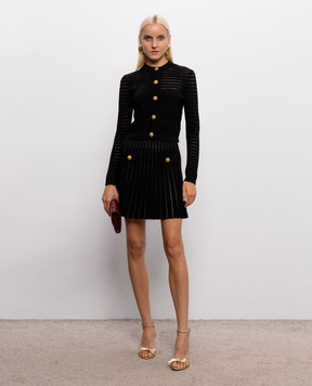 Balmain Черный кардиган HF1KL878KK10