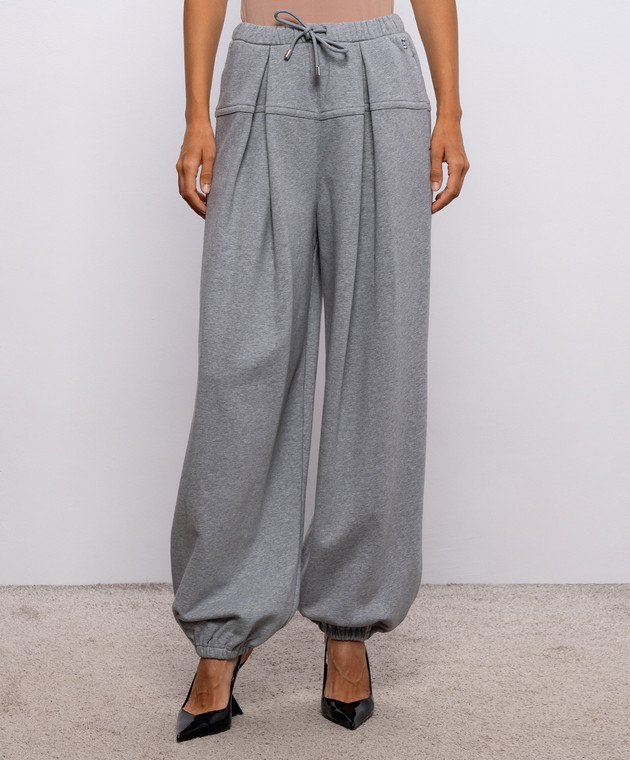 Max Mara Sportmax Серые джоггеры CANDORE SPDCANDORE изображение 3