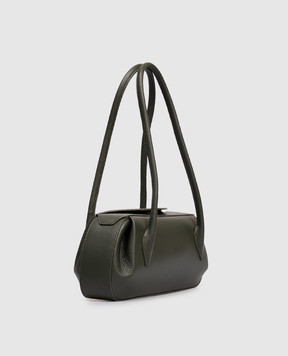 YUZEFI Зеленая кожаная сумка OYSTER OYSTERSHOULDERBAG