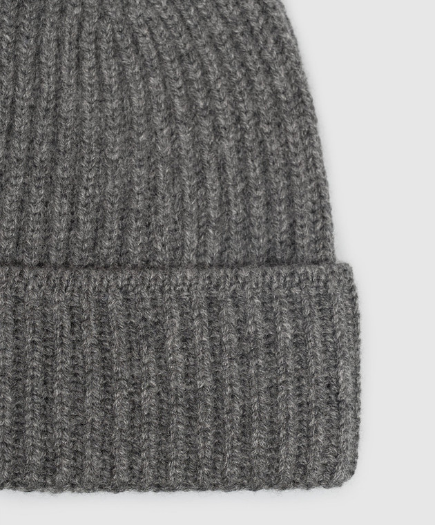Doriani Cashmere Серая шапка из кашемира 142B10 изображение 4
