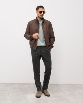 Stefano Ricci Зелений джемпер із шовку з емблемою K414000G01F26160