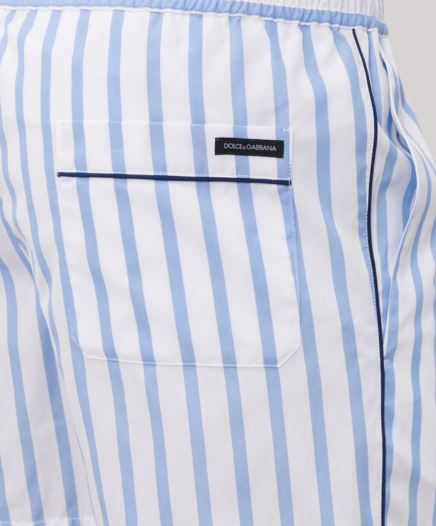 Dolce&Gabbana Белые шорты в полоску GP1N7TFR52W изображение 4