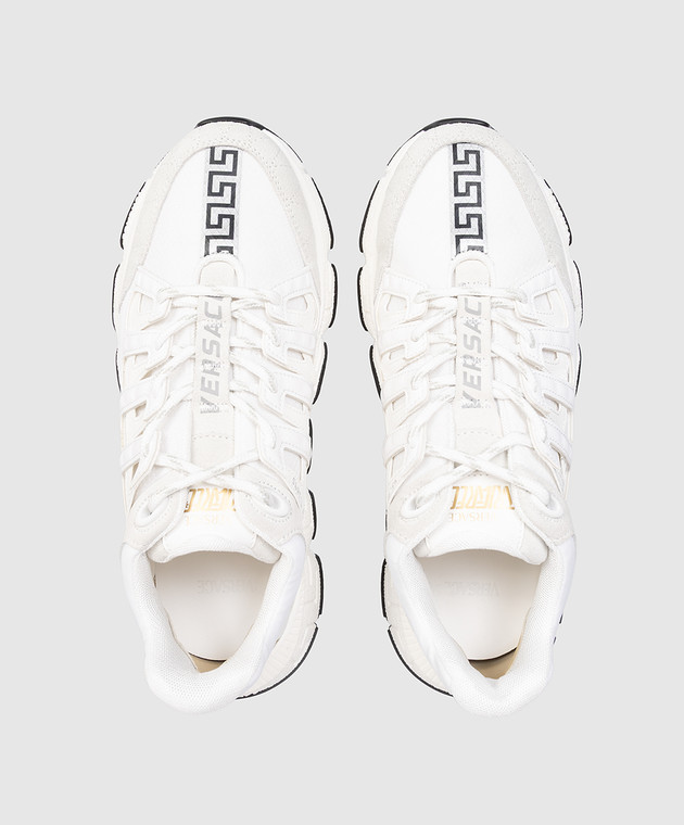 Versace Белые кроссовки Trigreca 10224951A165613438 изображение 4