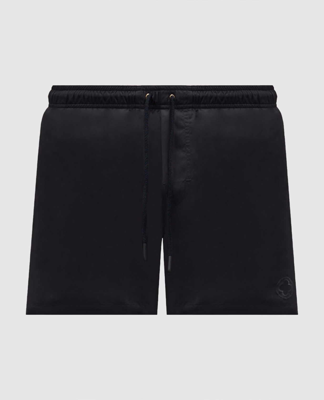 Синие шорты для плавания с вышивкой эмблемы