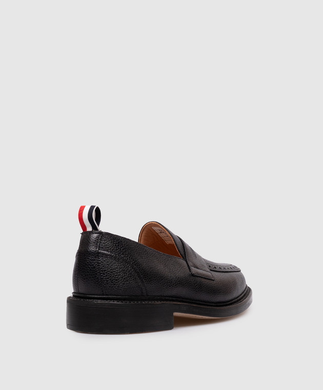 Thom Browne Черные кожаные лоферы MFD054A00198 изображение 3