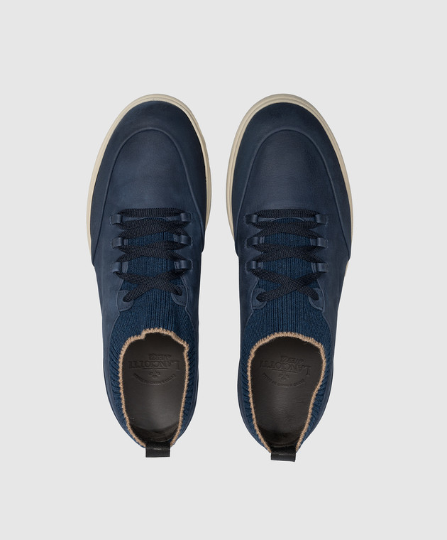 Lanciotti De Verzi Сині кросівки з нубука SNEAKERS зображення 4