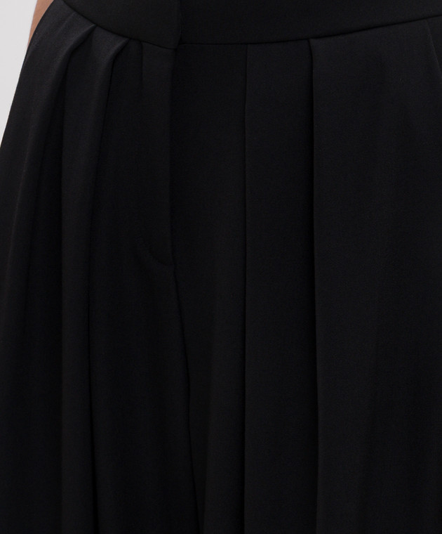 Balmain Черные брюки из шерсти прямого кроя HF1PO170WC09 изображение 5