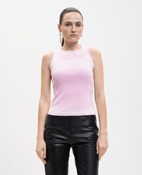 Off-White Рожева майка Spray з принтом логотипа 2AD236S26JER001