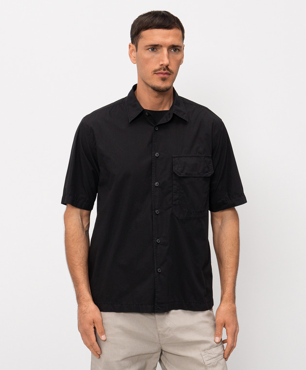C.P. Company Черная рубашка с короткими рукавами MSH231A005328G изображение 3