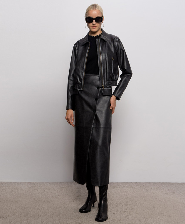 Twinset Черная юбка миди 262LI2KDD изображение 2